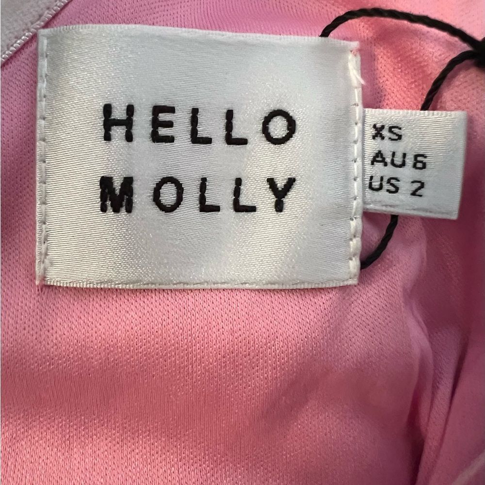 Hello Molly One-Shoulder Pink Dress - Picture 3 of 4